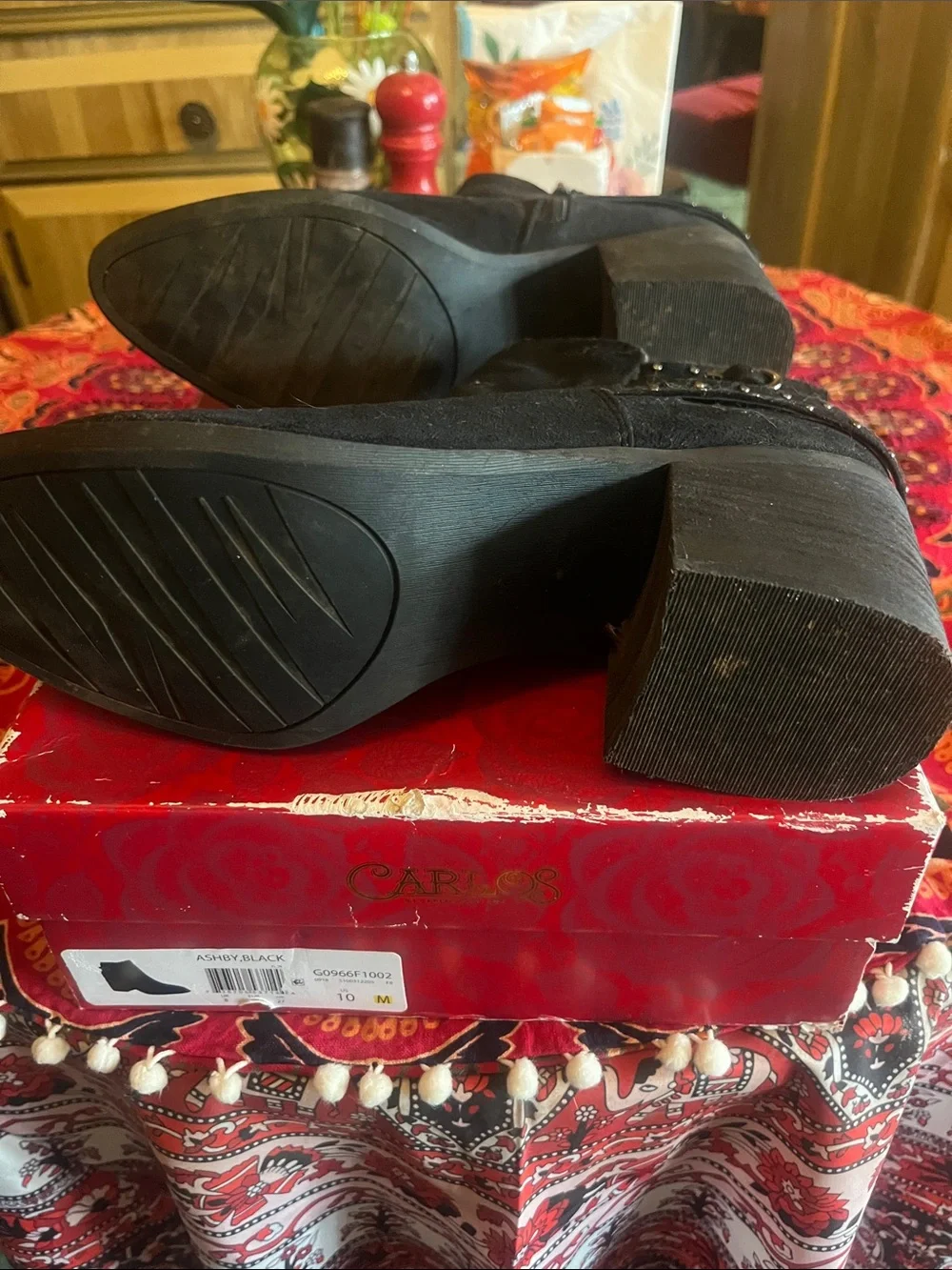 Carlos by Carlos Santana zipper suede